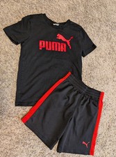 PUMA Boys Size 5/6 Athletic Shorts Shirt Set Outfit