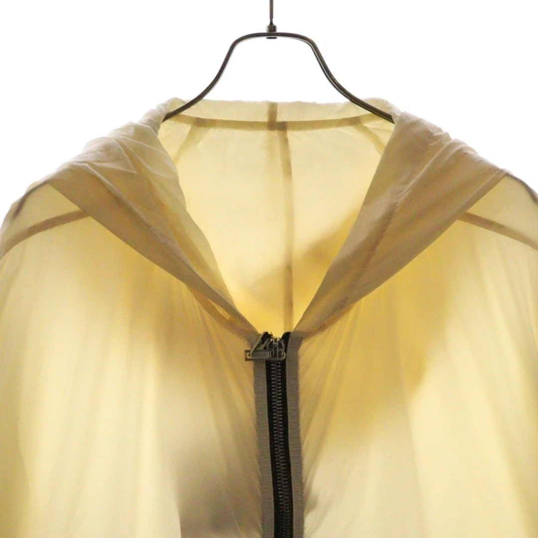 Felpa con cappuccio Rick Owens 22SS PETER CROPPED zip nylon usata 28ebee80508b