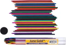 36 Assorted Colored 2.0 Mm Lead Refills, Bold & 90 Mm Length, 36 Unique Colors, 