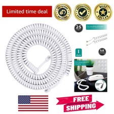 Ready-to-Use 25ft Coiled Telephone Cord for Seamless Home  Office Connectivity