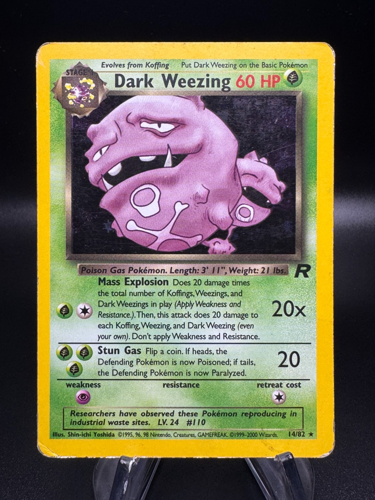 Pokemon Team Rocket DARK WEEZING Holo Rare #14/82