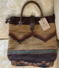 Sundance Catalog McFadin Sisters Stacy & Laurie Navajo Blanket Rug Purse Tote