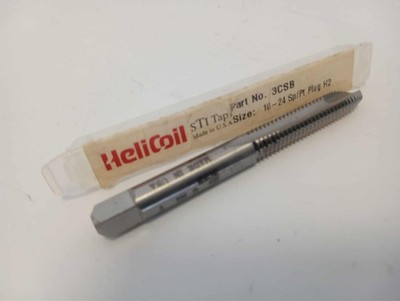 HELICOIL 3CSB Spiral Point STI Tap: #10-24 UNC, 2 Flutes, Plug, High Speed Steel