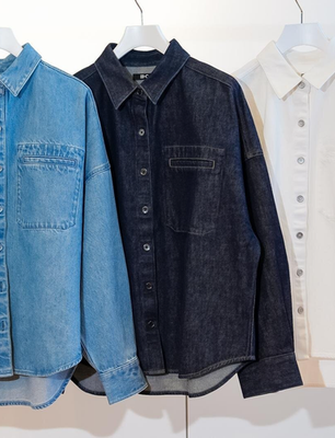 UNIQLO : C Denim Relaxed Shirt Jacket 483767 2026 SS Unisex XS-XXL
