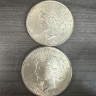 1922 PEACE SILVER DOLLAR COIN X2