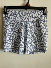 DSG Performance Mid Rise Short Girls Size Large 14 Blue/White Biker