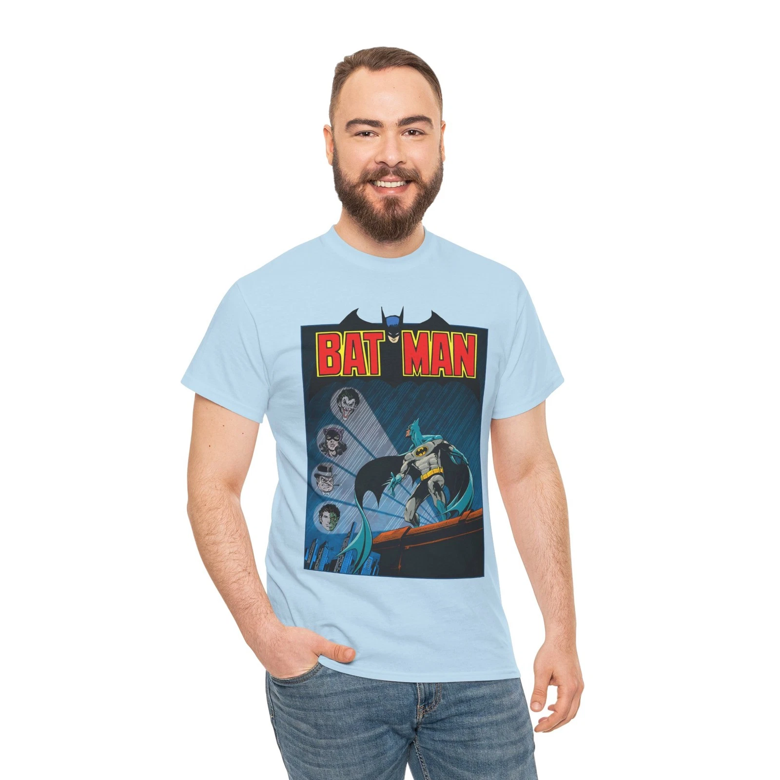 Batman T-Shirt - DC Comics - Catwoman, Joker, Two-Face, Penguin - Bronze Age Art