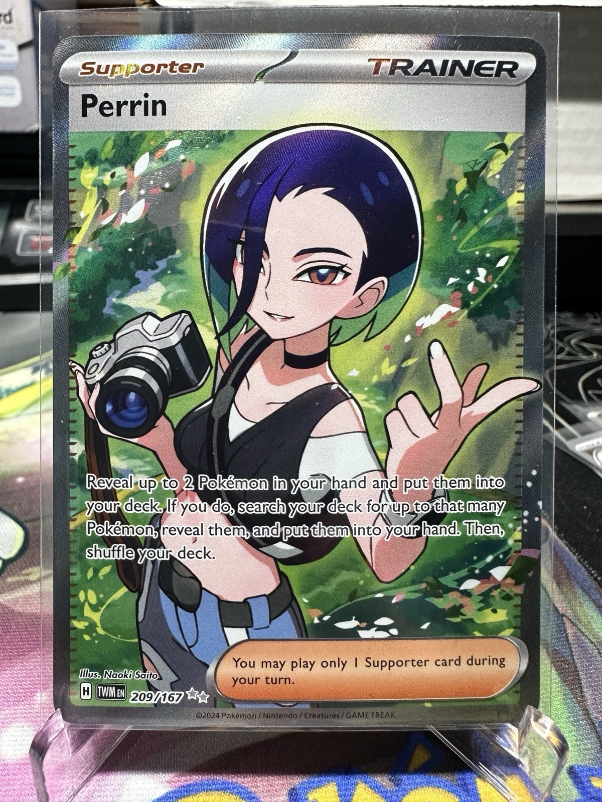 Pokemon Perrin 209/167 Twilight Masquerade Ultra Rare NM