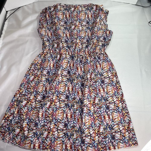 Kardashian Kurves Womens Plus Sz 18W Dress V Neck Sleeveless Multicolor - Picture 5 of 6