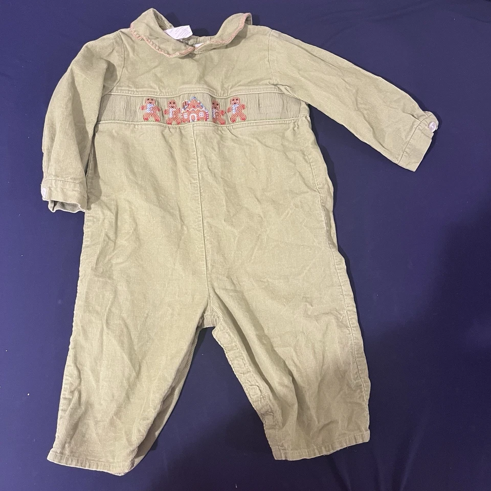 Mameluco Vive La Fete Verde Largo Navidad Cuello Calado Foto 2 de 4