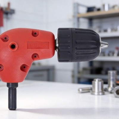 Drill Driver Corner Adapter with Side Handle for Narrow Access Work
