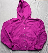 Gap Kids Pink Hooded Snap Front Windbreaker Jacket Girls XXL 14 16