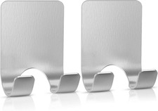 Shower Wall Razor Holder, Metal Adhesive Razor Hooks for His and Hers, Waterproo