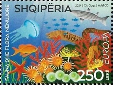 Albania Stamps 2024. CEPT Europe: Underwater Fauna & Flora. Set MNH