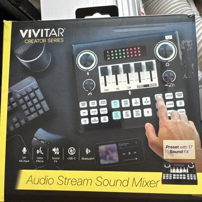 Vivitar Creator Series Audio Stream Sound Mixer Preset with 17 Sound FX