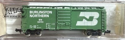 Atlas Burlington Northern Ben 189784 Color Green# 3407 40 Box Car