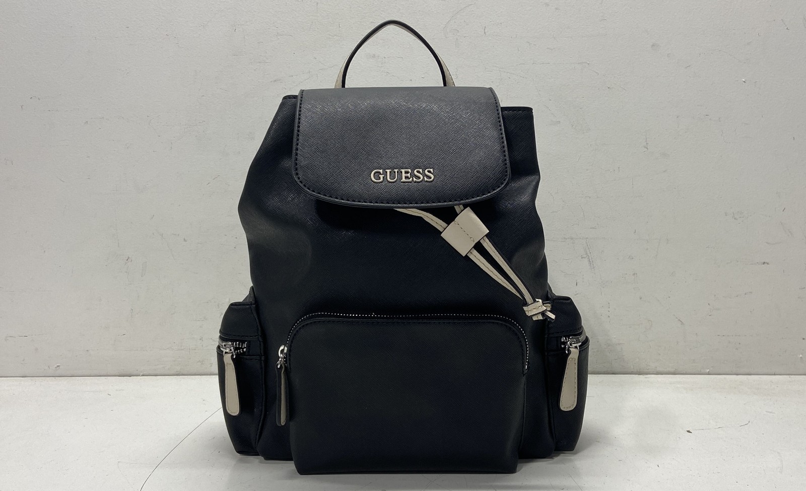 Guess Drawstring Leather Backpack - image 1