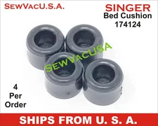 (4 pack) Bed Cushion Feet Fit Singer 300 400 500 600 700 Series (Part # 174124)
