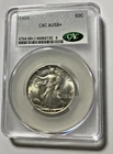 1934 Walking Liberty Half Dollar CAC AU58+
