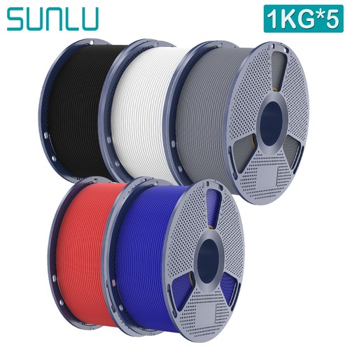 SUNLU 5KG/10KG Matte PETG 3D Printer Filament 1.75mm PETG High Speed 1KG/Roll