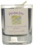 Crystal Journey Protection Soy Herbal Votive Candle 18-20 Hr Burn Cleansing