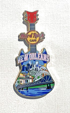 Hard Rock Cafe NEW ORLEANS Sky Line Guitar Enamel Pin