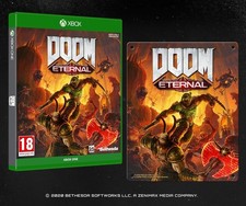 Doom Eternal + Steel Poster (Xbox One) [NEW & SEALED] **ULTRA RARE** Bethesda