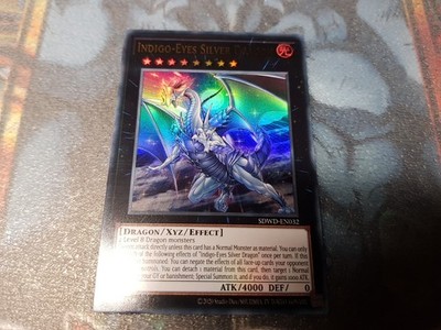 Yu-Gi-Oh! 1 × Ultra Rare Indigo-Eyes Silver Dragon Mint