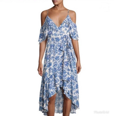 Prose & Poetry Keira Dress Blue Floral Dress Sz XS New NWOT $525