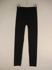 Gold Medal International Leggings Womens S/M Fleece Lined Black Stretch Thermal