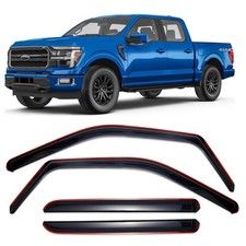in-Channel Window Rain Guards Fits for Ford F150 2015-2025 SuperCrew,2017-2022