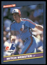 1986 Donruss #523 Mitch Webster