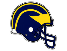Michigan Wolverines Helmet Logo College Sticker Waterproof Vinyl Decal Die-Cut