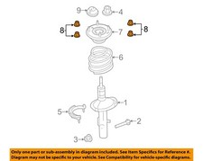 FORD OEM 10-22 Flex Struts Components-Strut Mount Nut W714812S440