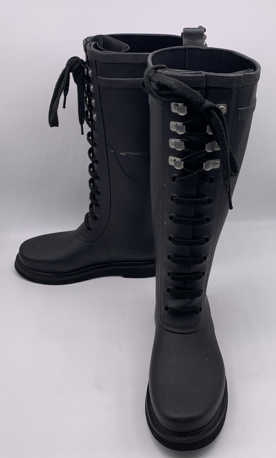 Off-White Black For Riding Rain Boots Women’s Size 38 US 8-image