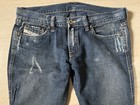 Diesel Industries womens Distressed Denim jeans Sz 28 made in Italy Medium Dark — photo 2
