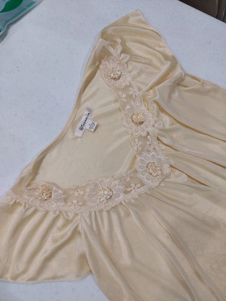 Camisón Sinderella Babydoll Sedoso Belle Chemise Lencería Mujer Talla S Princesa Foto 3 de 4