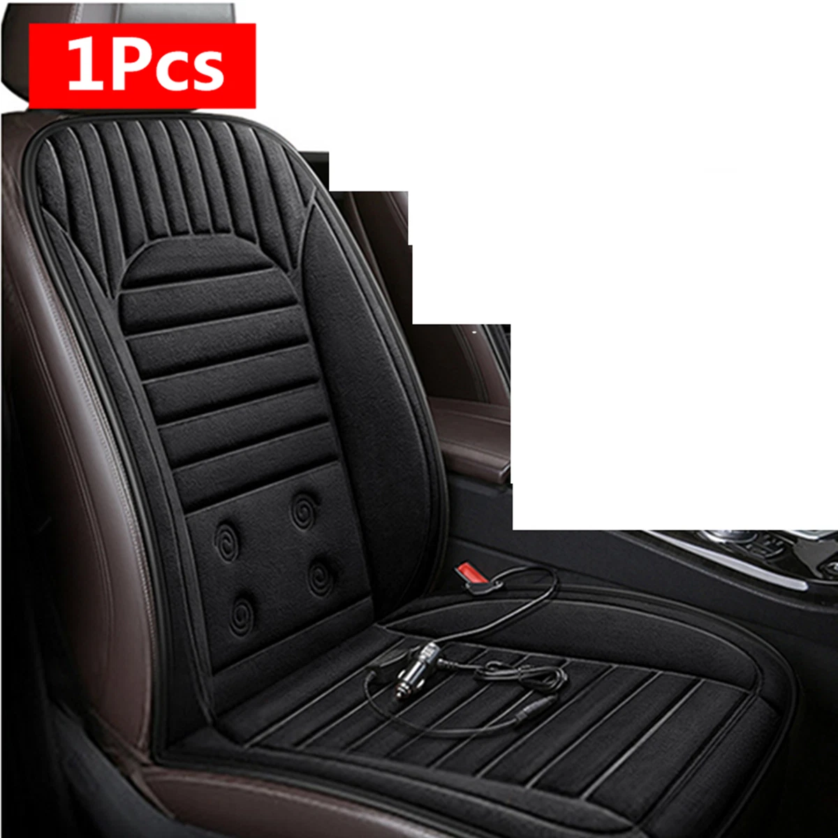 Car Truck Heated Seat Cushion Hot Cover Auto 12v 24V Fast Heating Warmer Pad