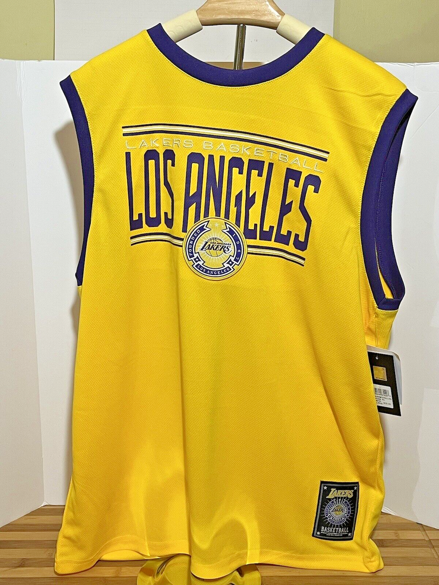 NBA LA Lakers LeBron James #23 Basketball Yellow Jersey Tank Top