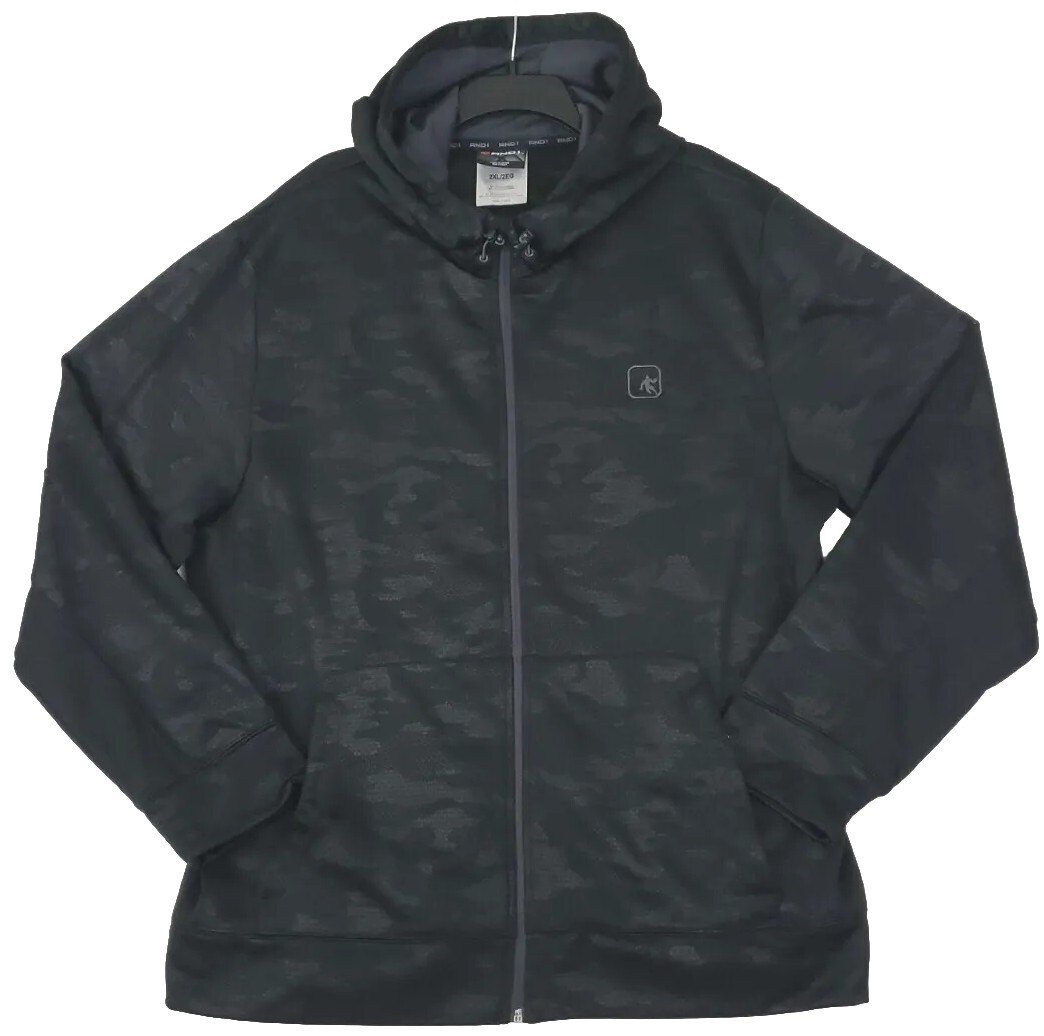 トップス Gadid anoniem BERNY / BLACK size1 And1 Full ~Mens Size 2XL/2EG~ Black Hoodie Sweatshirt