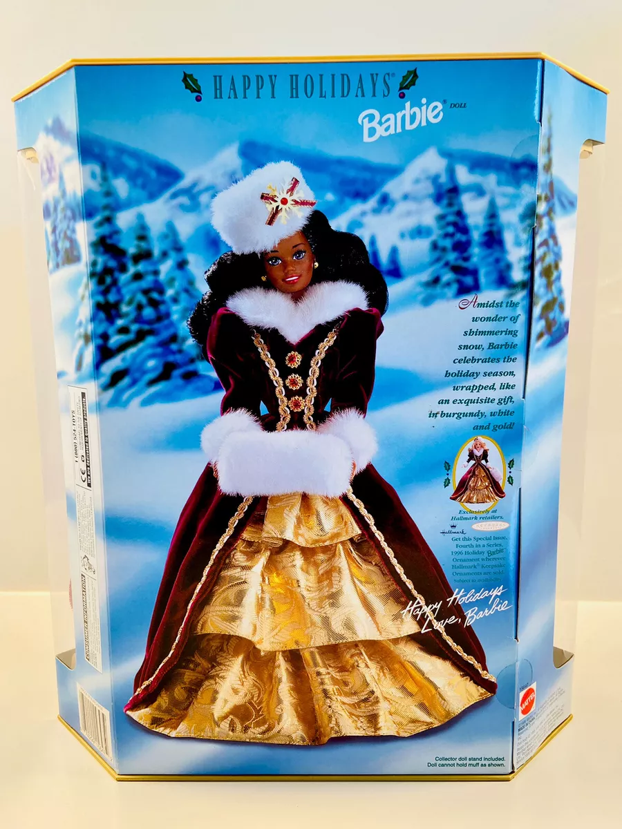 1996 holiday barbie black hot sale
