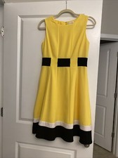 Calvin Klein Yellow Dress Size 4 EUC