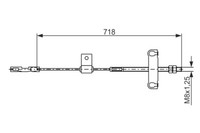 Bosch Handbremsseil Bremsseil Passend FüR Ford Transit Bus Fd_ Fb_ Fs_ Fz_