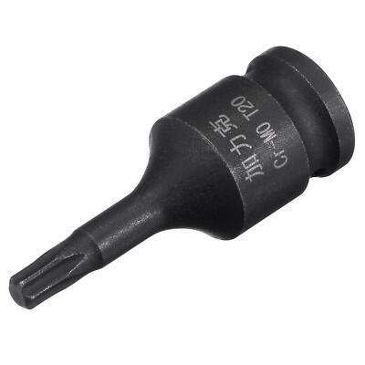 T20 Impact Torx Bit Socket and 1/4'' Square Drive 35mm L CR-MO Metric Sizes