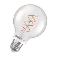 Osram E27 Led Vintage Spiral Filament Globe 80 Klar 7,2W Wie 60W Dimmbar Warmw.
