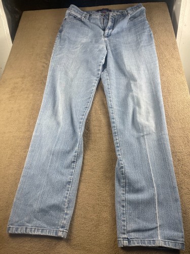 Gloria Vanderbilt Light Wash Straight Leg Jeans Women’s Size 12 Made in Jordan