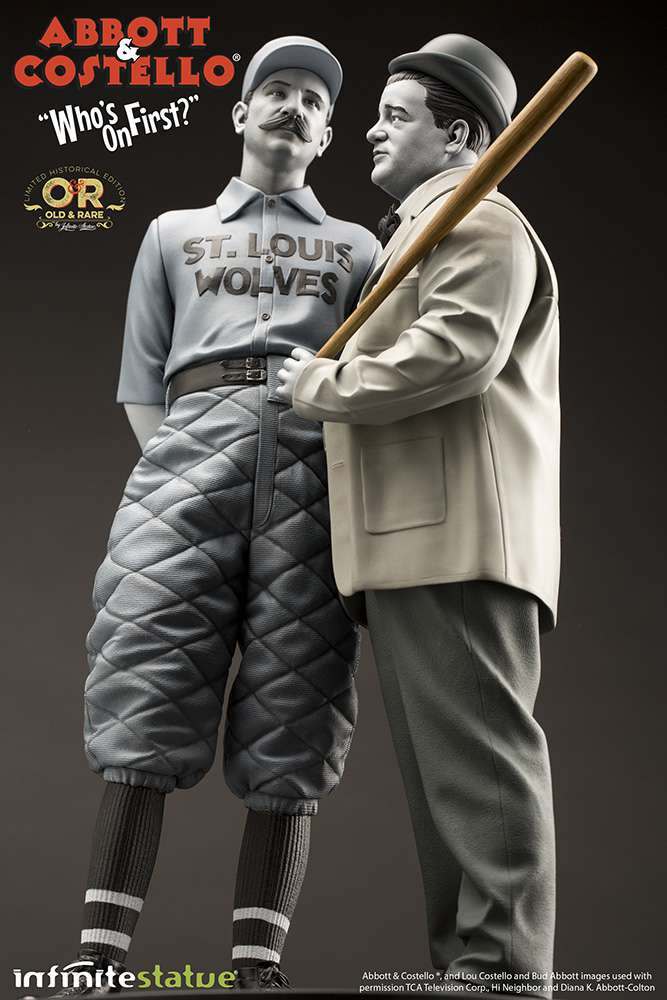 Abbot & Costello Infinite Statue Old & Rare Cinem 1/6 Resin Action