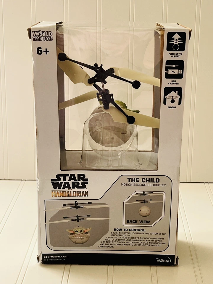 Star Wars The Mandalorian Baby Yoda Licensed Infrared RC Flying Helicopter Ball - Image 4 of 4