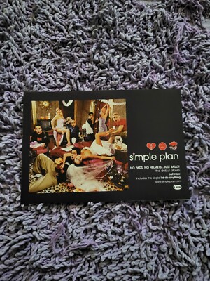 TPGM62 ADVERT 5X8 SIMPLE PLAN : 'NO PADS. NO HELMETS.. JUST BALLS' ALBUM