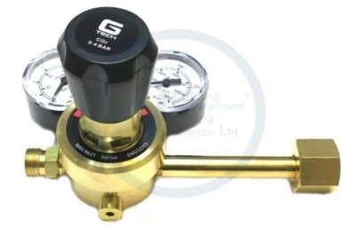 Single Stage 2 Gauge Co2 Mig Welding Regulator, Optional Adaptor Pub Gas Bottles